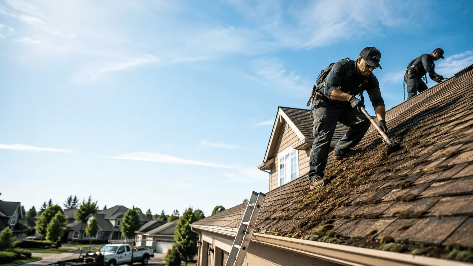 Roof Moss Removal in Cadillac, MI near me